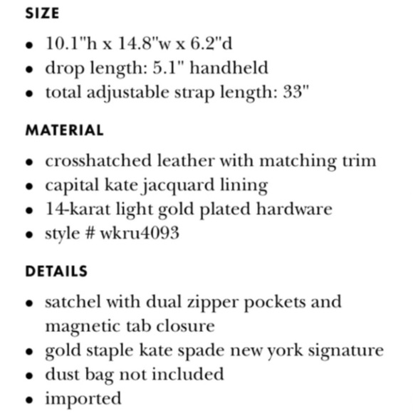 πHP!π π Kate Spade New York Laurel Way Leighann - Picture 8 of 8